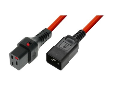 SYSTEMOWY Kabel IEC LOCK przedłużacz 2m c20 c19