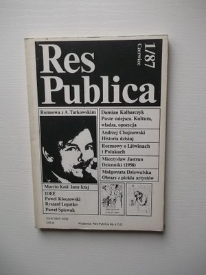 RES PUBLICA TARKOWSKI ŚPIEWAK KALBARCZYK JASTRUN