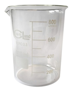 Zlewka szklana wysoka 800 ml