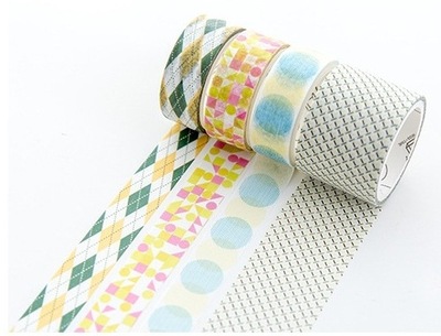 Taśma Taśmy Washi 4szt 1Cena Papierowa Dekoracyjna
