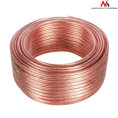KABEL PRZEWÓD GŁOŚNIKOWY 2x1,5mm CCA OFC AUDIO 50m Maclean MCTV-511