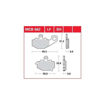 PADS BRAKE TRW MCB662LF ER6 KLE650 FROM ZX6-R - milautoparts-fr.ukrlive.com