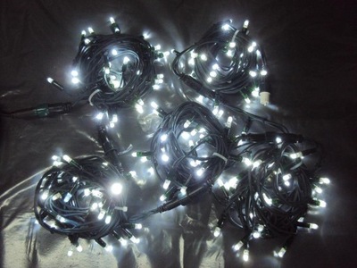 LAMPKI CHOINKOWE LED BIAŁE 20M ZEWNETRZNE 200 LED