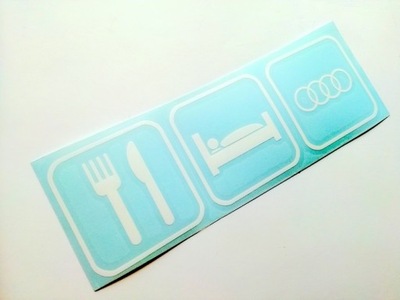 EAT SLEEP AUDI STICKER STICKER - milautoparts-fr.ukrlive.com