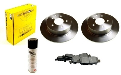 DISCS PADS NISSAN JUKE F15 2010- QASHQAI J10 2006-2013 REAR SET - milautoparts-fr.ukrlive.com