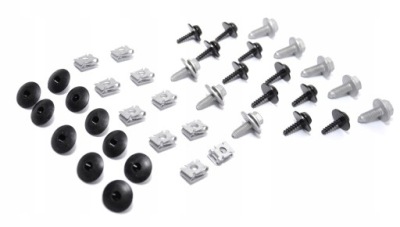 Набір кліпси захист двигуна skoda octavia ii фото №1