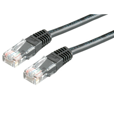 PRZEWÓD PATCHCORD UTP KAT.6 5M CZARNY