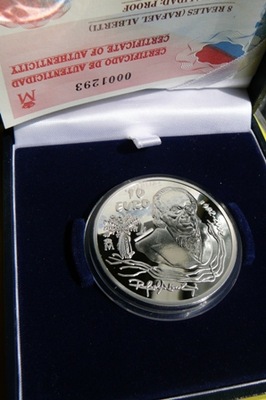 10 EURO HISZPANIA 2002 RAFAEL ALBERTI SREBRO 925+C