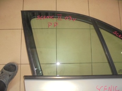 Scenic ii 03r стекло левая правая перед задняя фото №1