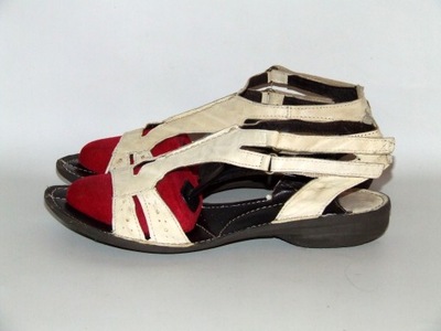 Buty ze skóry KHRIO r.39 dł.25 cm BDB