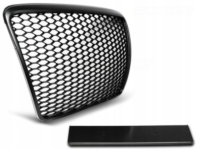 Решітка радіатора audi a6 c6 09-11r rs-style matt-black фото №1