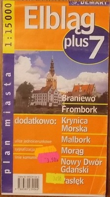 ELBLĄG plus 7 plan miasta 1: 15000