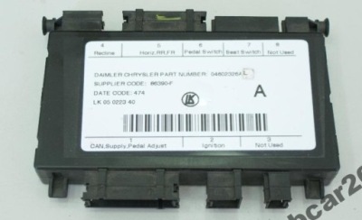 Модуль сидіння jeep grand cherokee wh wk 04602326al фото №1