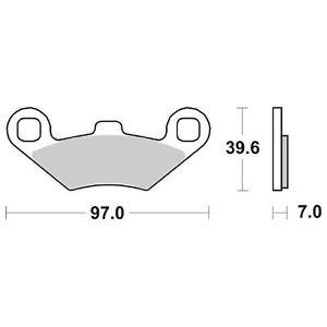 PADS SBS 716ATS POLARIS SPORTSMAN 4X4 400 - milautoparts-fr.ukrlive.com