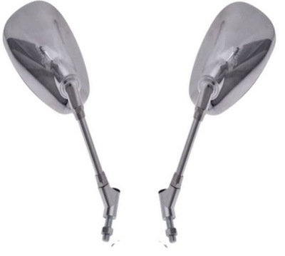 LU0073 MIRRORS CHOPPER CHROME OWALNE M10 - milautoparts-fr.ukrlive.com