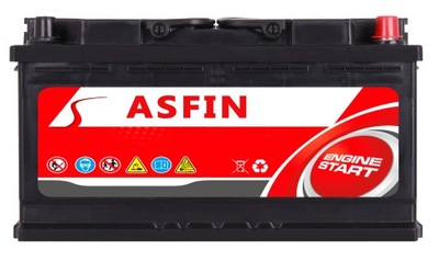 Akumulator ASFIN 12V 100Ah 800A (EN) - 21 kg
