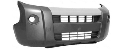 Бампер передний fiat fiorino, qubo '07- противотуманные фары фото №1