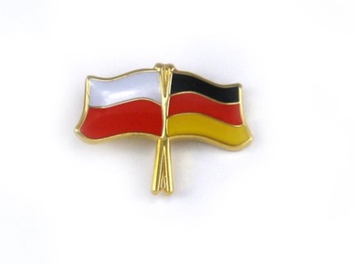 Przypinka pin wpinka flaga POLSKA-Niemcy
