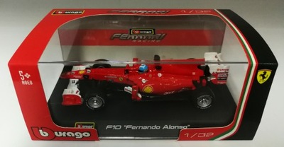 Bburago 1:32 Ferrari F10 Fernando Alonso RACING F1