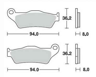 MOTO-MASTER PADS BRAKE FRONT KTM HUSQVARNA GAS GAS SHERCO HUSABERG - milautoparts-fr.ukrlive.com