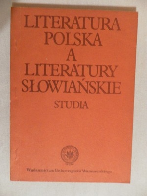 Literatura polska a literatury słowiańskie Studia