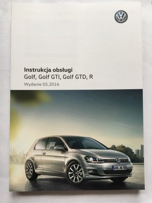 VW GOLF VII 2012-2016 GTI GTD R POLSKA MANUAL SERVICE ORIGINAL  