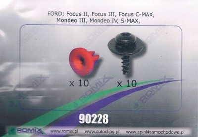 SET MOC.OSLON ENGINE FORD FOCUS C-MAX 90228/RMX ROMIX CLAMPS ROMIX - milautoparts-fr.ukrlive.com