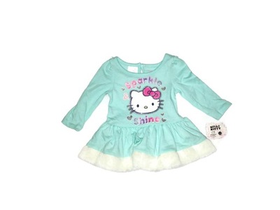 Nowa błękitna sukieneczka Hello Kitty 12 m-c