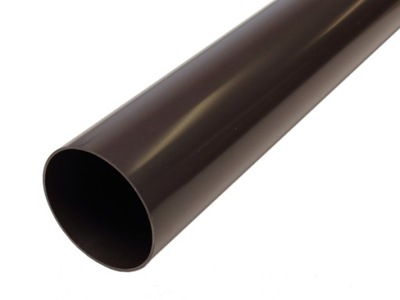 Rura spustowa PVC-U Gamrat 90mm ciemny brąz