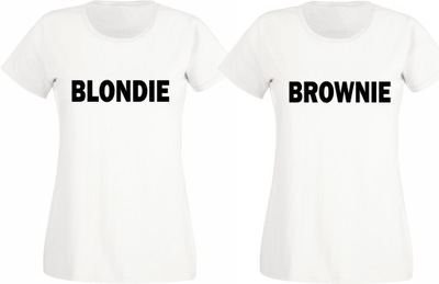 Koszulki dla przyjaciółek BROWNIE BLONDIE r. S