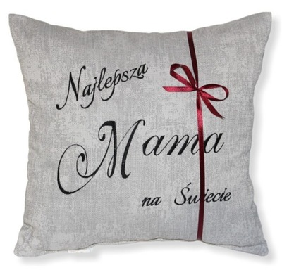 Prezent na Dzień Matki Poduszka dla MAMY Taty HAFT