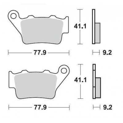 PADS SBS APRILIA CAPONORD PEGASO SHIVER HONDA CB 500 KTM DUKE 125 390 REAR - milautoparts-fr.ukrlive.com