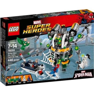 LEGO SUPER HEROES 76059 SPIDERMAN: PUŁAPKA Z MACKAMI
