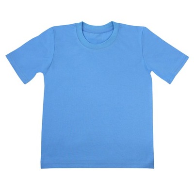 Gładka błękitna koszulka t-shirt *122* Gracja
