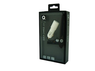 Ładowarka samochodowa USB QULT Quick 2.0 3,1A biał