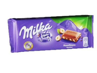 Czekolada MILKA Z ORZECHAMI LASKOWYMI kruszonymi