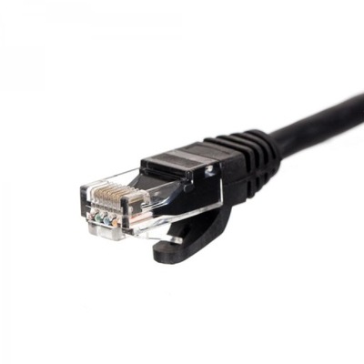 PATCHCORD ZALEWANA OSŁONKA CAT 5E UTP 3M CZARNY