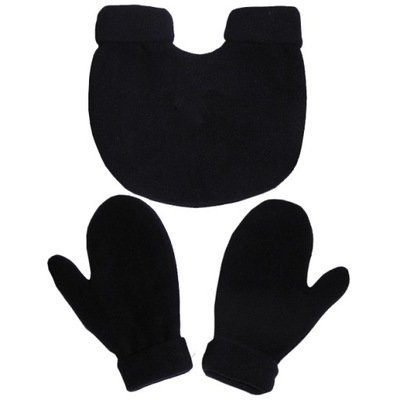 Rękawiczki dla zakochanych - Walentynki- czarne