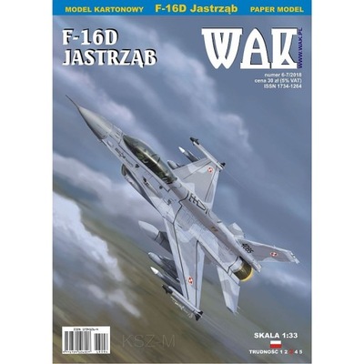 WAK 6/18 - Samolot myśliwski F-16D Block 52+ 1:33