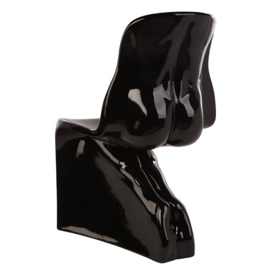 Krzesło HER czarne- włókno szklane