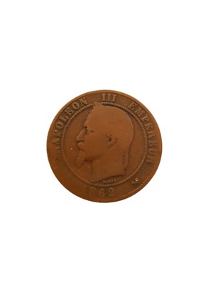 2 centimes francja 1862r.