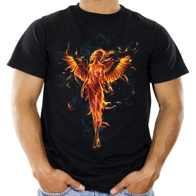 Koszulka z aniołem płonącą nirvana t-shirt XXL- HQ