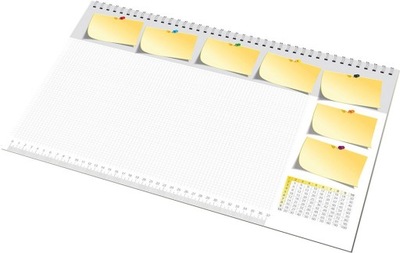 Biuwar na biurko podkładka notatnik żółte kartki