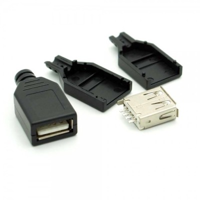 GNIAZDO USB 2.0 A NA KABEL Z OSLONA (229
