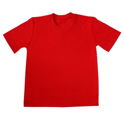 Gładka czerwona koszulka t-shirt *122* Gracja