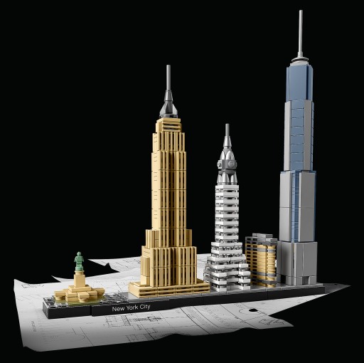 LEGO Architecture New York 21028 БЛОКИ + БРЕЛОК С ФОНАРИКОМ!