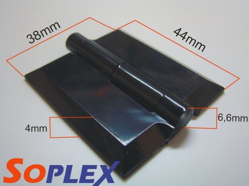 ПЕТЛЯ PLEXI ПММА оргстекло 44х38мм PLEXY PLEXI