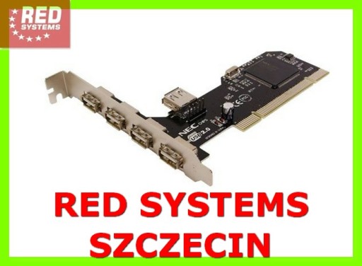 Kontroler PCI USB 2.0 4-porty NEC Win7 10 Szczecin