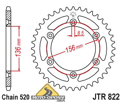 Задняя звездочка Husqvarna WR CR 125 TC TE 250