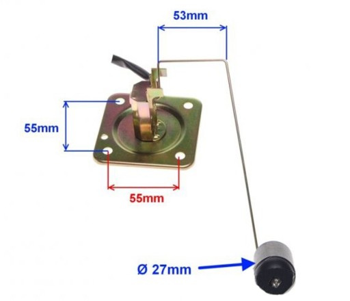 Датчик уровня топлива МОТОЦИКЛА ROMET ZETKA ZK-50